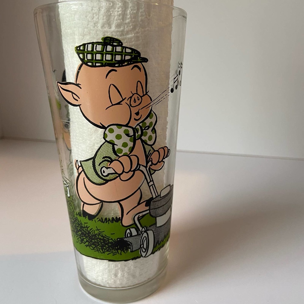 Porky Pig Glass Pepsi Collector Series Warner Bros